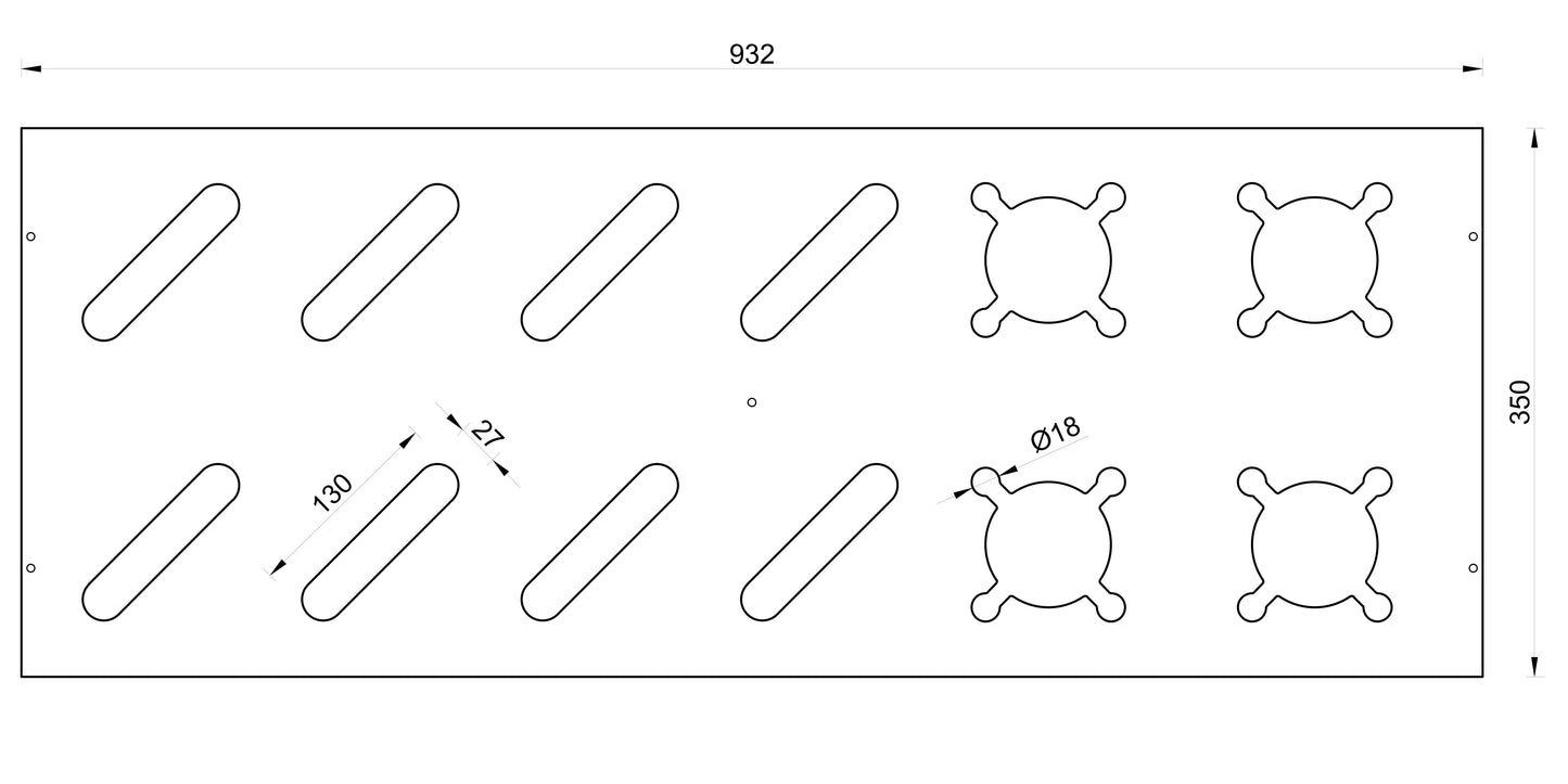 Kombinierter Skiständer für Ski und Stöcke - Naturfarbe