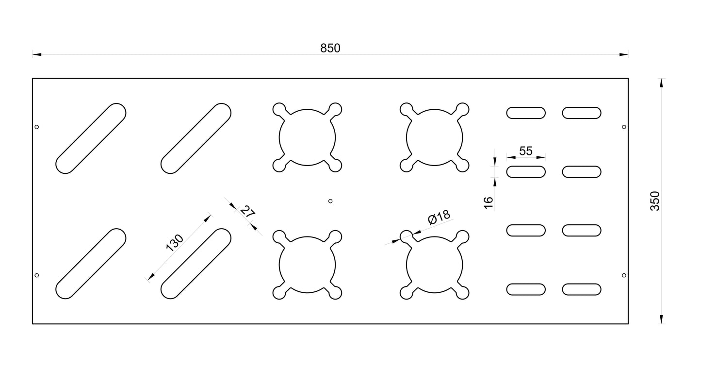 Kombinierter Skiständer für Skier, Langlaufski und Skistöcke - Naturfarbe